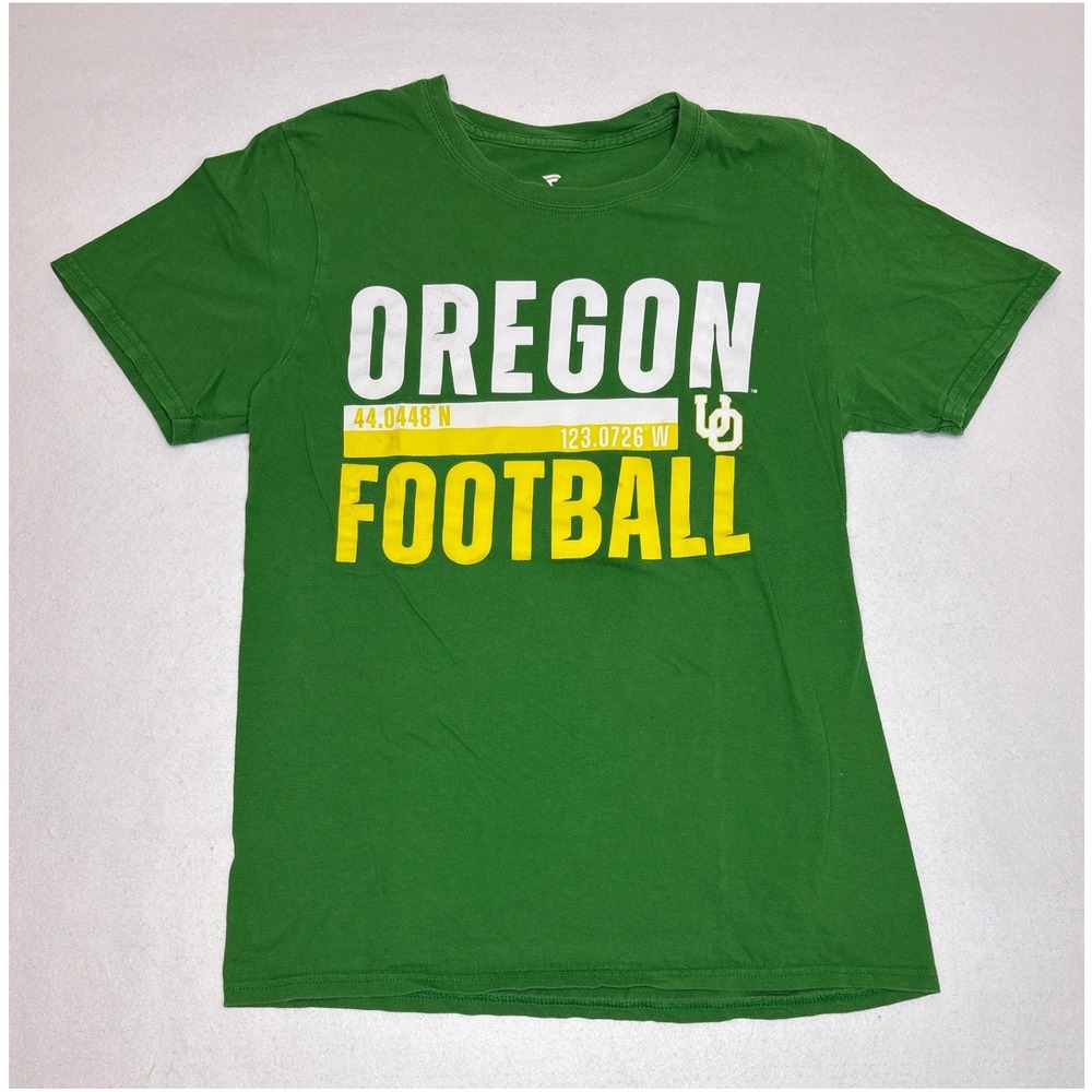 Oregon Football T-Shirt Mens Graphic Tee Small Green